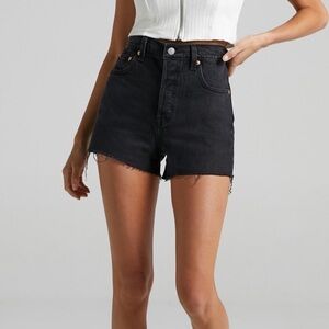 Levi’s Premium Ribcage Denim Shorts